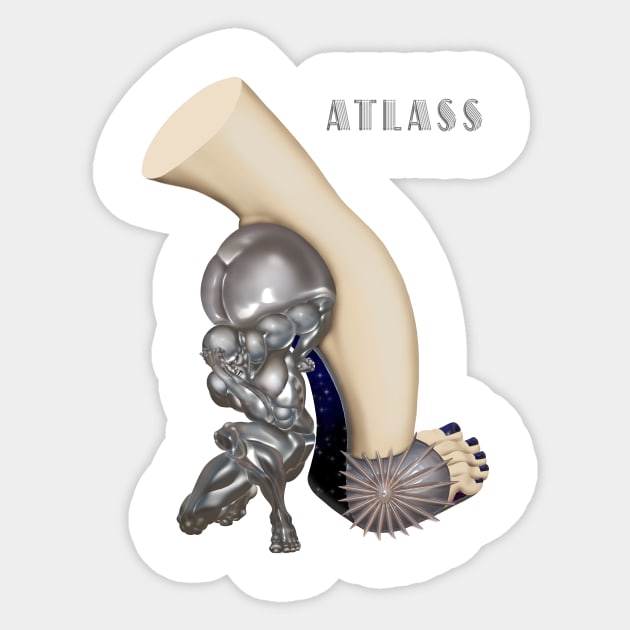Atlass Sticker by AnarKissed